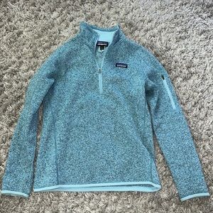 Patagonia blue quarter zip fleece